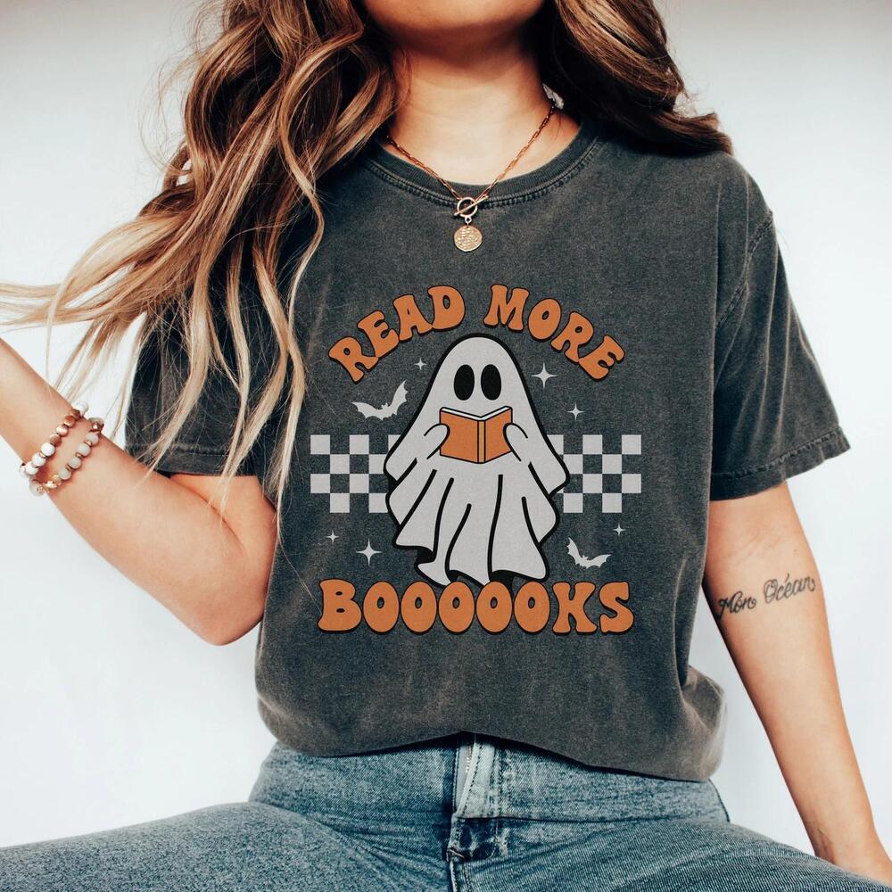 Teacher Halloween Shirt Halloween Teacher Read More Books